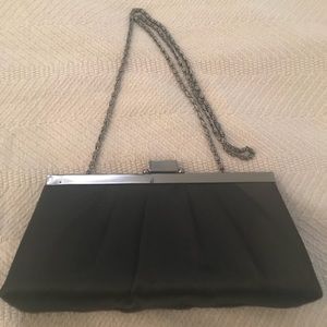 Black Satin Evening Bag Like New